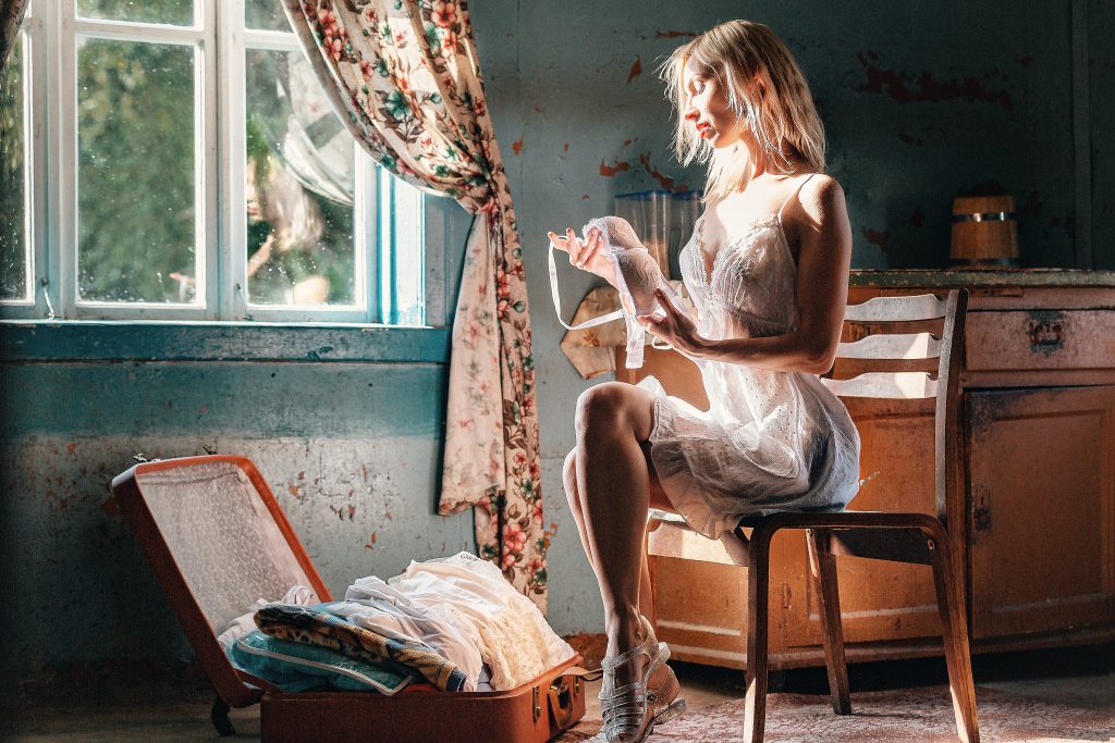 koszulka nocna koronkowa